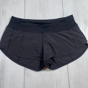 Lululemon Speed Up Low-Rise Lined Shorts 2.5 Black Size 4 Athletic Running